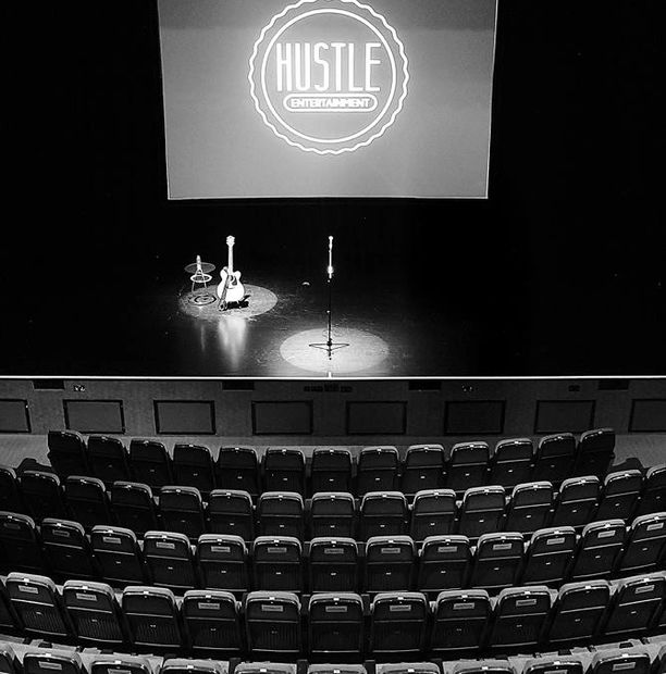 Event Concepts and Execution Stage with Hustle Entertainment Logo