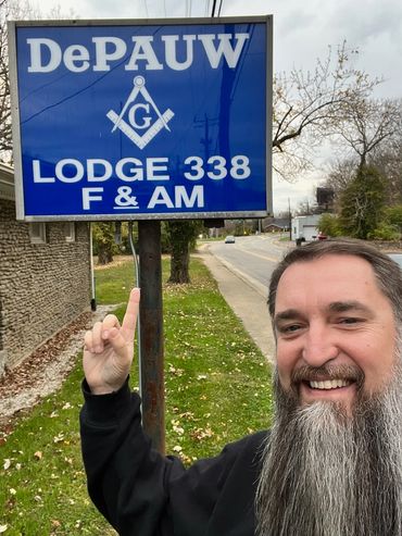 Bro. Tom Sanders visited the DePaul Lodge #338 in New Albany, IN 