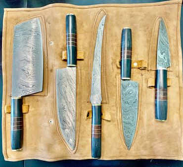 Wallnut Wood handle with Brass