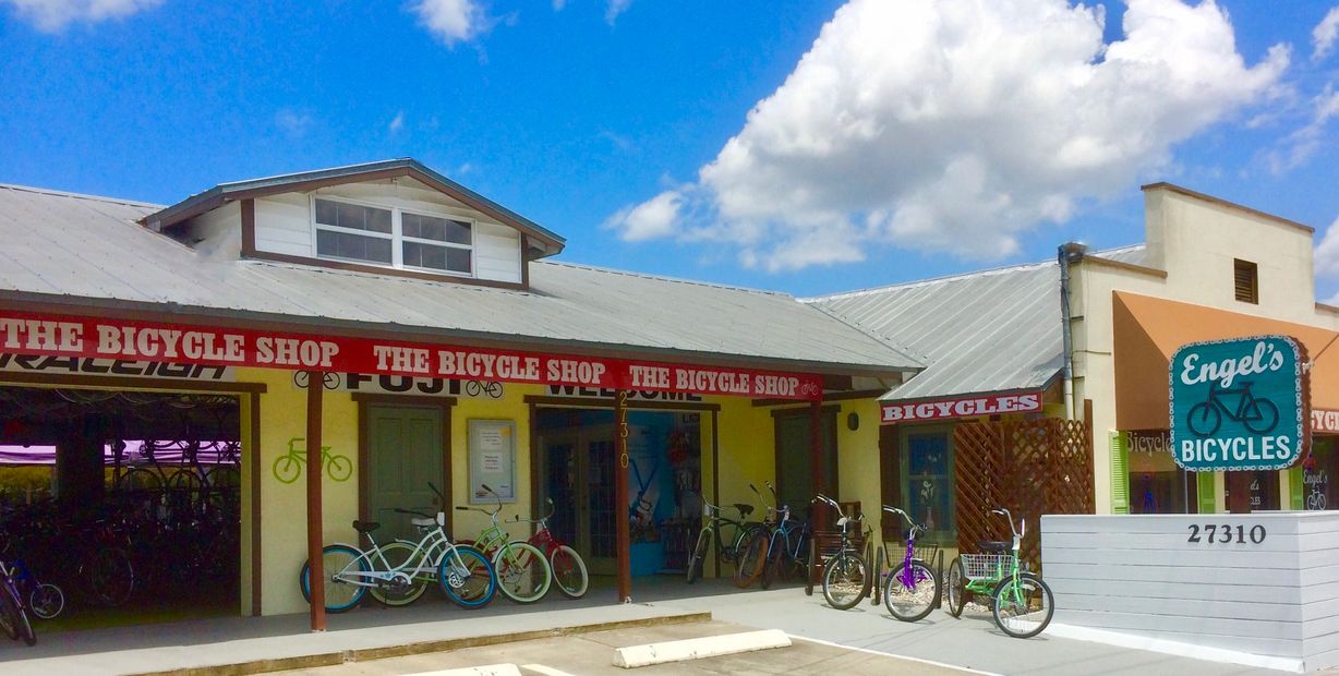 Photo of front of Engel’s bike shop