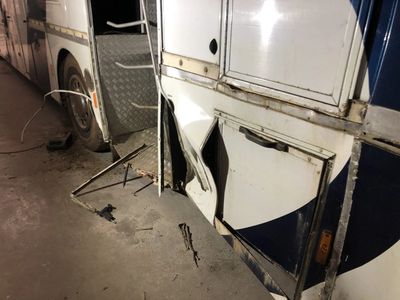 Lorry body damage
