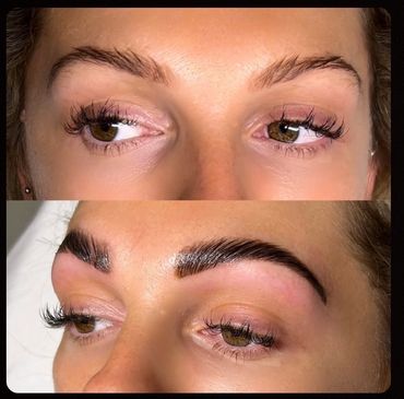 brow tints after photo