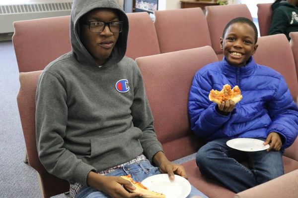 pizza at a youth safety zone