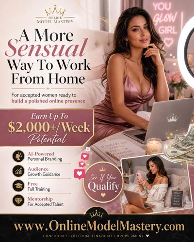 Online Model Mastery webcam model training and work from home support for new adult models