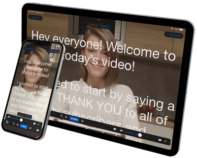 Teleprompter scripts for webcam model live chat