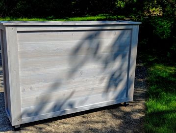 12" x 48" x 34" tall cedar planter box