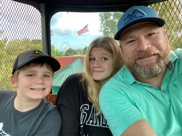 My daughtand son at the Minnesota State Fair