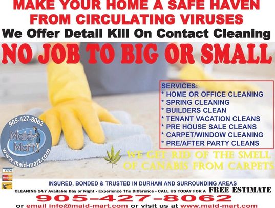 Corona virus 19 cleaning homes and offices.