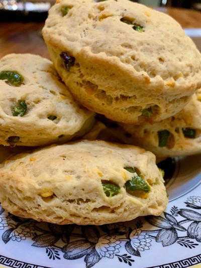 Vegan Jalapeno and Cheddar biscuits 