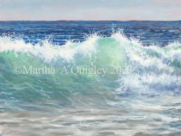 Ocean Art, Beach Art, Beach Walk, Gentle Breakers, Ocean water, wave painting, water, Waves, coastal