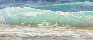 Ocean Art, Beach Art, Beach Walk, Gentle Breakers, Ocean water, wave painting, water, Waves, coastal