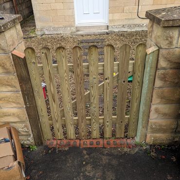 Small picket gate