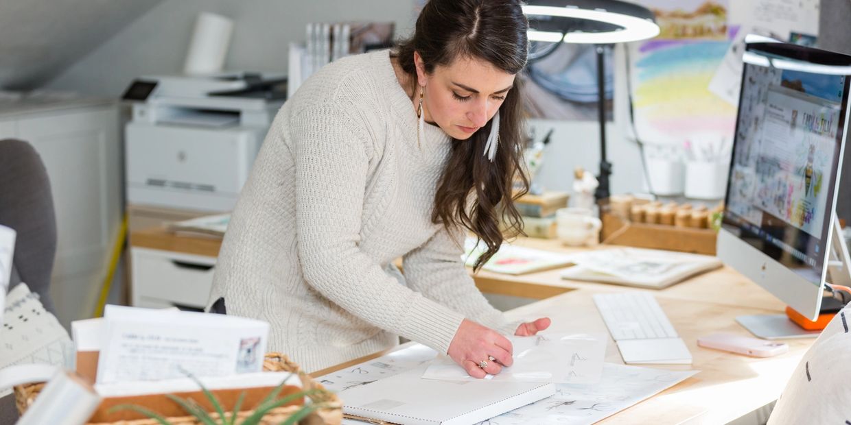 This image shows our care for each product we create and sell from our shop to your door.