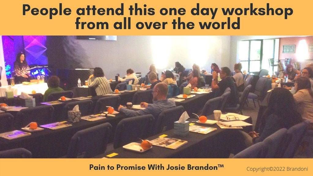 Pain To Promise with Josie Brandon® was a vision that became real after years of prayer and focus.