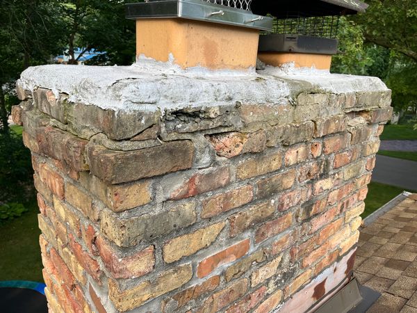 Indiana chimney failing