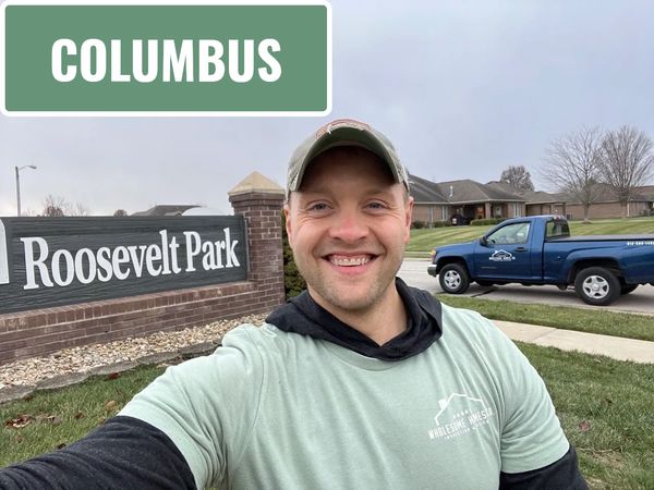 Home inspector conducting a thorough inspection in Columbus, Indiana.