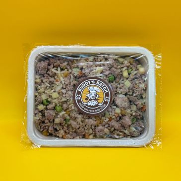 compostable 14oz packages of fresh dog food