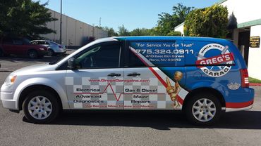 RKW Designs - Gregs Garage Vehicle Wrap