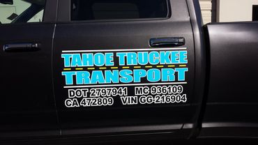 Tahoe Truckee Vehicle Vinyl