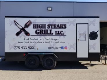 RKW Designs - High Steaks Grill Trailer Wrap