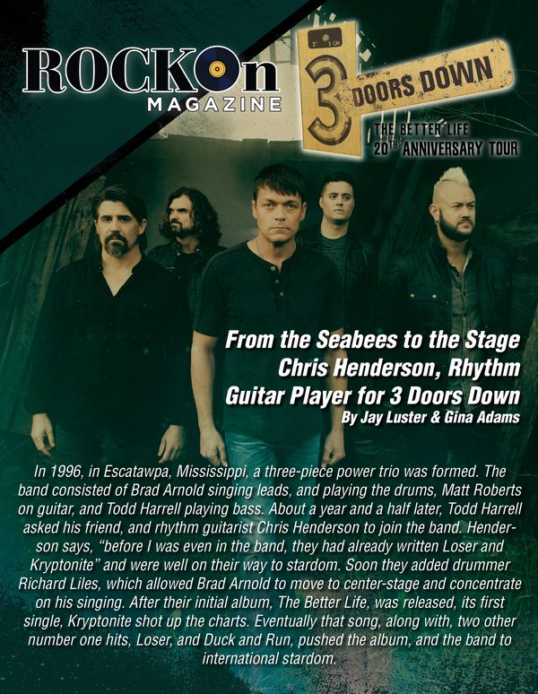 RKW Designs/Rock On Magazine - 3 Doors Down 1