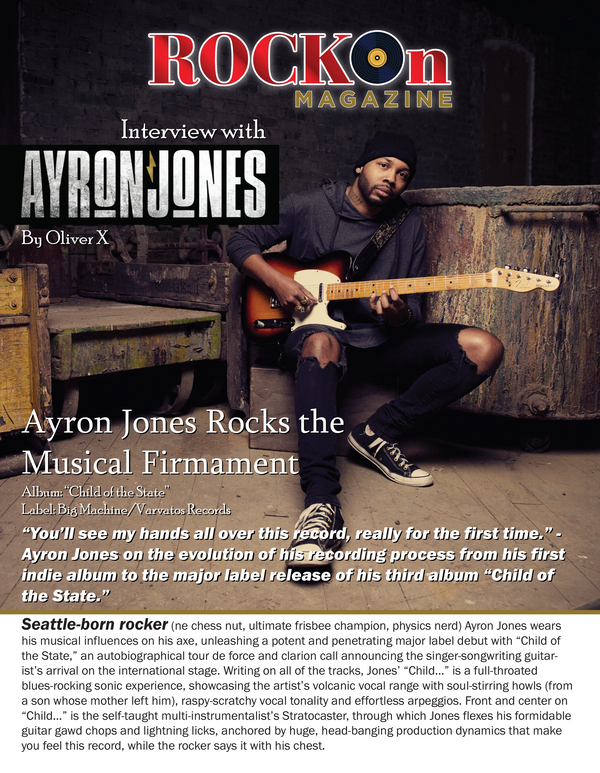 RKW Designs/Rock On Magazine - Ayron Jones 1