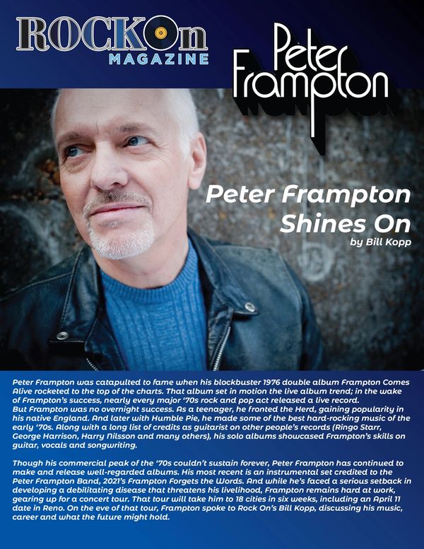RKW Designs/Rock On Magazine - Peter Frampton Interview-1