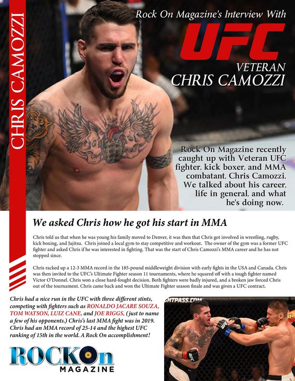 RKW Designs/Rock On Magazine - Chris Camozzi Interview 1