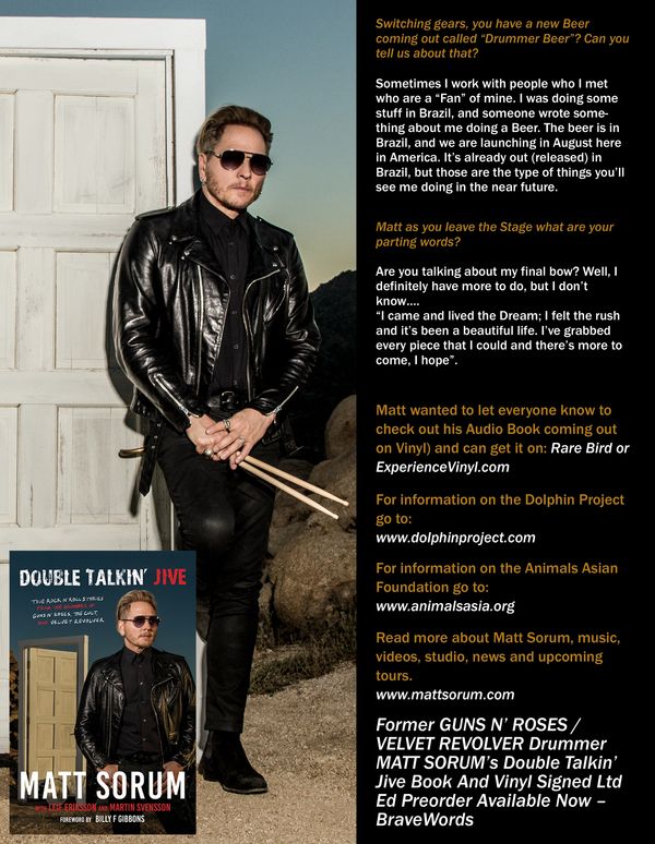 RKW Designs/Rock On Magazine - Matt Sorum 5