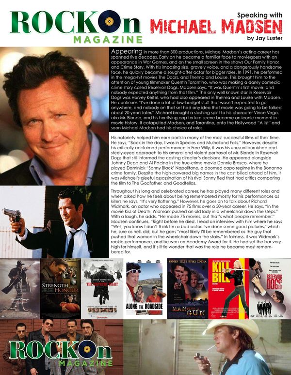 RKW Designs/Rock On Magazine - Michael Madsen 1