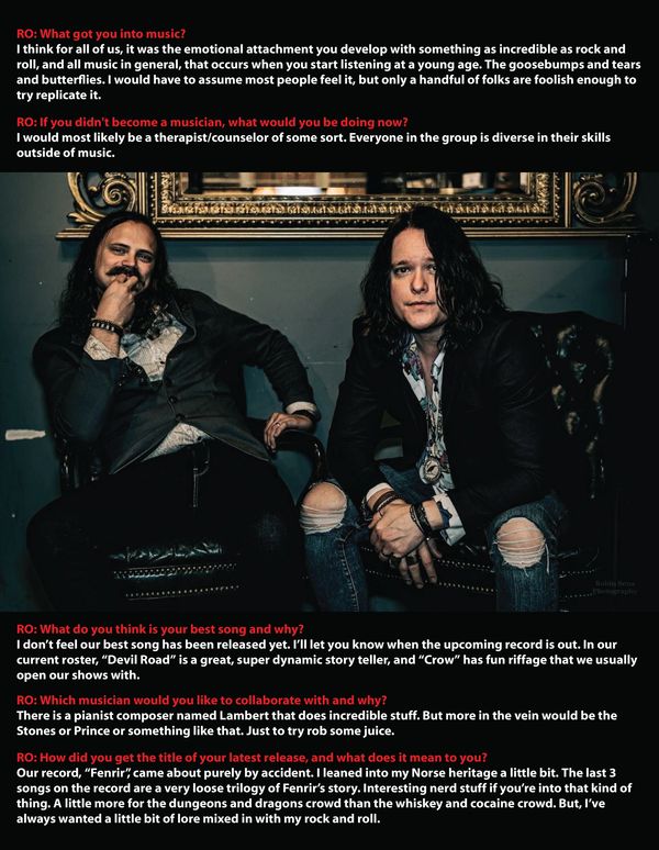 RKW Designs/Rock On Magazine - Whiskey and the Wolves 2