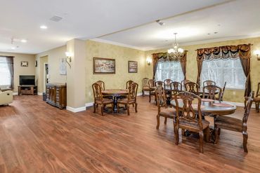 Dining room at Countryside Manor Assisted Living.