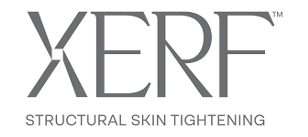 Logo von Xerf mit dem Slogan Structural Skin Tightening.