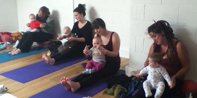 Mother and baby yoga wells
