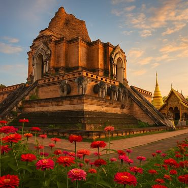 Stunning Bhuddist Temple in the heart of Chiang Mai. 
Show your kove for Chiang Mai.
ChiangMai.Lov