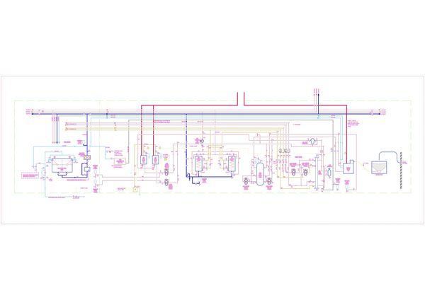 Mechanical plant room schematic