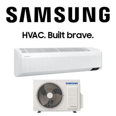 Samsung heat pump system with indoor and outdoor units for residential and commercial HVAC in Bangor