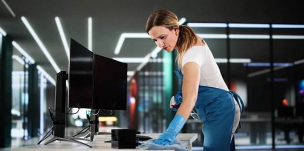 Cleaning a server room