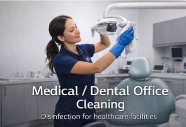 Medical and dental office cleaning with professional disinfection services in Albuquerque.