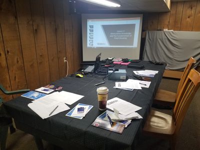 our first classroom where we taught concealed carry classes