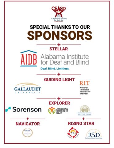 List of Conference Sponsors