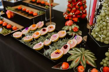 Catering fruit display. Photo: The Wickerts Photography