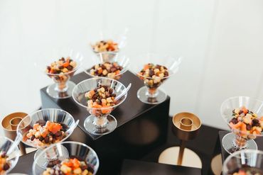 Ceviche in a low-stemmed martini glass. Photo: The Wickerts Photography