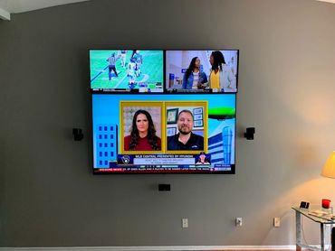 multiple Tv wall installation