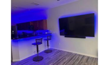 LED behind TV