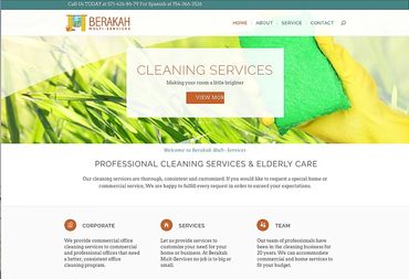 Berakah Cleaning Service - Design Template