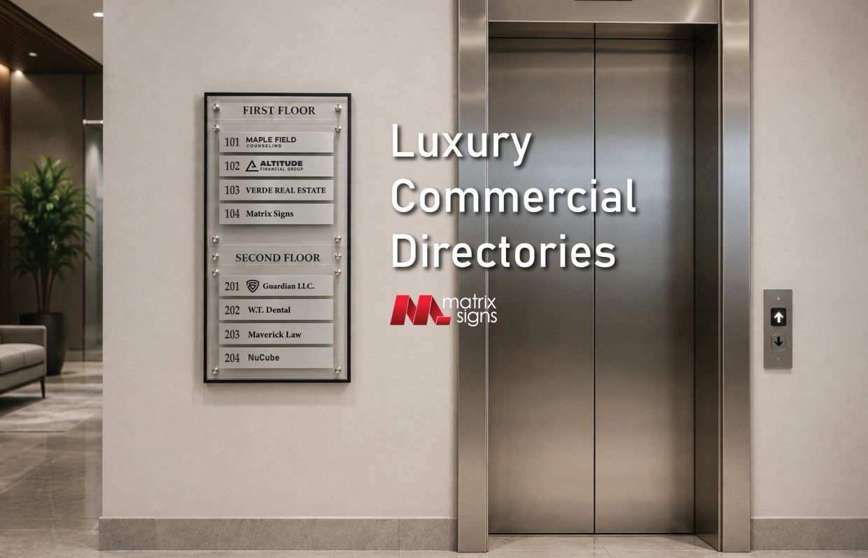 Lobby Directory sign