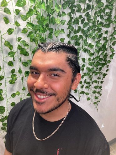 "1-4 Cornrows" on all hair textures can give you a smile this big as early as 7am with a reservation