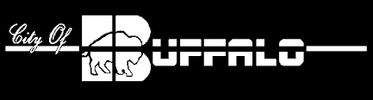 Logo design for City of Buffalo featuring a buffalo silhouette.