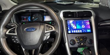 Ford fusion finished with its 9-inch screen